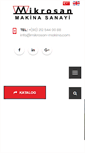 Mobile Screenshot of mikrosan-makina.com